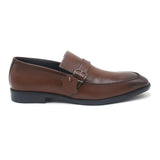 Eminent Comfortable Slip-On Leather Moccasins  - Mustard, Men's Formal Shoes, Eminent, Chase Value