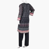 Women's Printed Lawn 3Pcs Suit - Black, Women Shalwar Suits, Chase Value, Chase Value