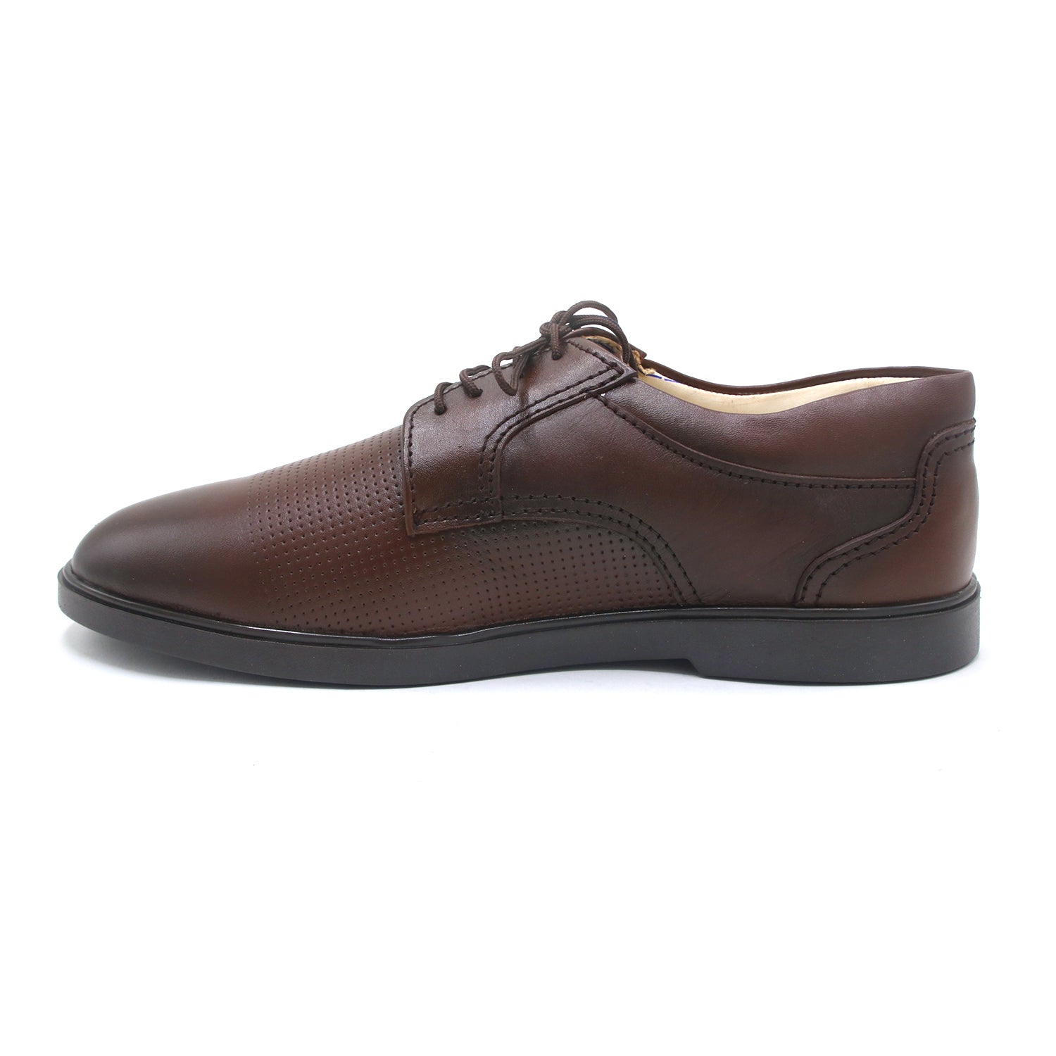 Eminent Business Formal Breathable Leather Lace-up Shoe - Brown, Men's Formal Shoes, Eminent, Chase Value