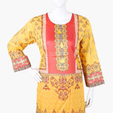 Women's Printed Lawn 3Pcs Suit - Red, Women Shalwar Suits, Chase Value, Chase Value