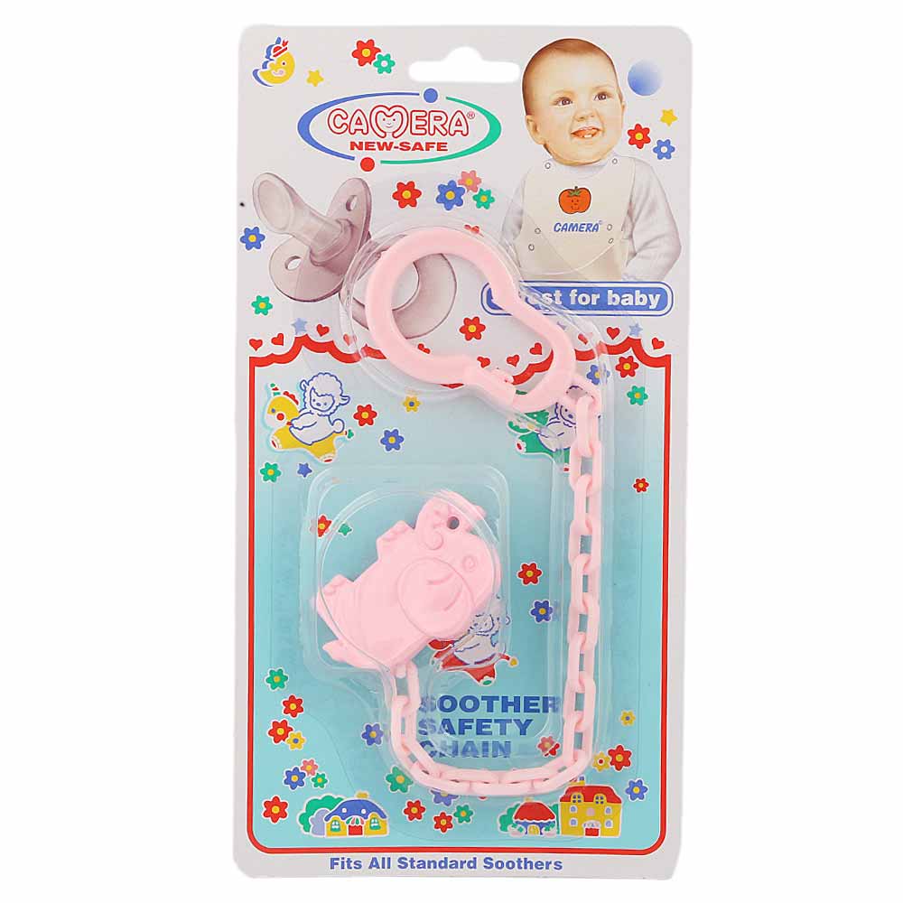 Camera Soother Safety Chain - Pink, Feeding Supplies, Chase Value, Chase Value