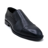 Eminent Comfortable Slip-On Leather Moccasins - Black, Men's Formal Shoes, Eminent, Chase Value