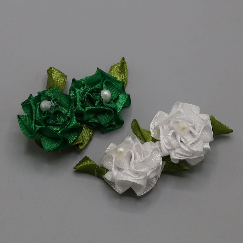 Girls Azadi Hair Clip 2 Pcs - Green, Girls Hair Accessories, Chase Value, Chase Value