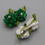 Girls Azadi Hair Clip 2 Pcs - Green, Girls Hair Accessories, Chase Value, Chase Value