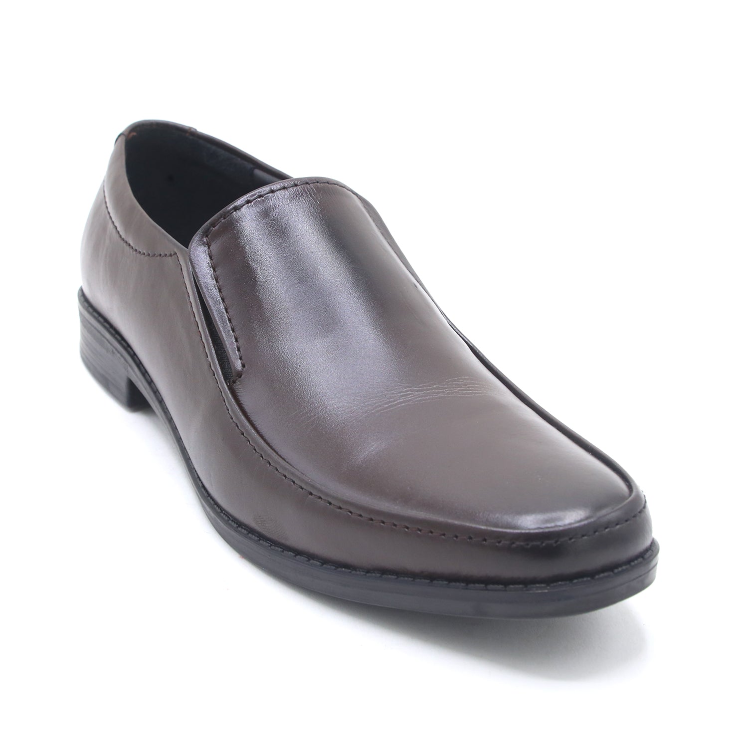 Eminent Comfortable Slip-On Leather Moccasins - Coffee, Men's Formal Shoes, Eminent, Chase Value