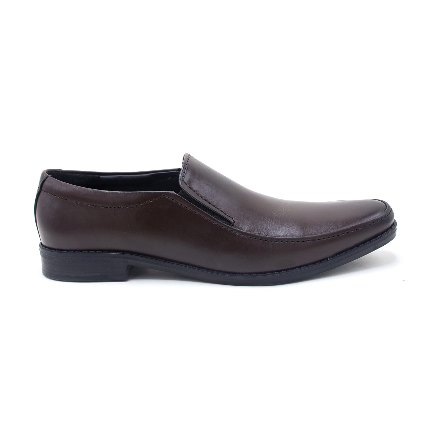 Eminent Comfortable Slip-On Leather Moccasins - Coffee, Men's Formal Shoes, Eminent, Chase Value