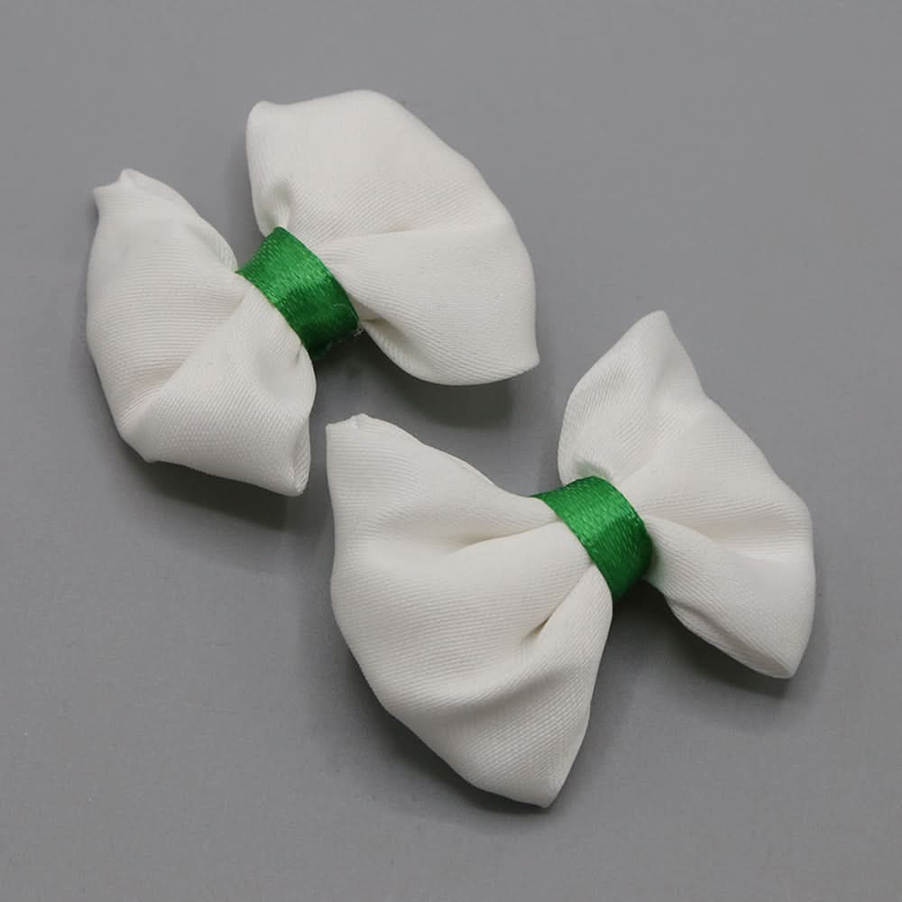 Girls Azadi Hair Clip 2 Pcs - White, Girls Hair Accessories, Chase Value, Chase Value