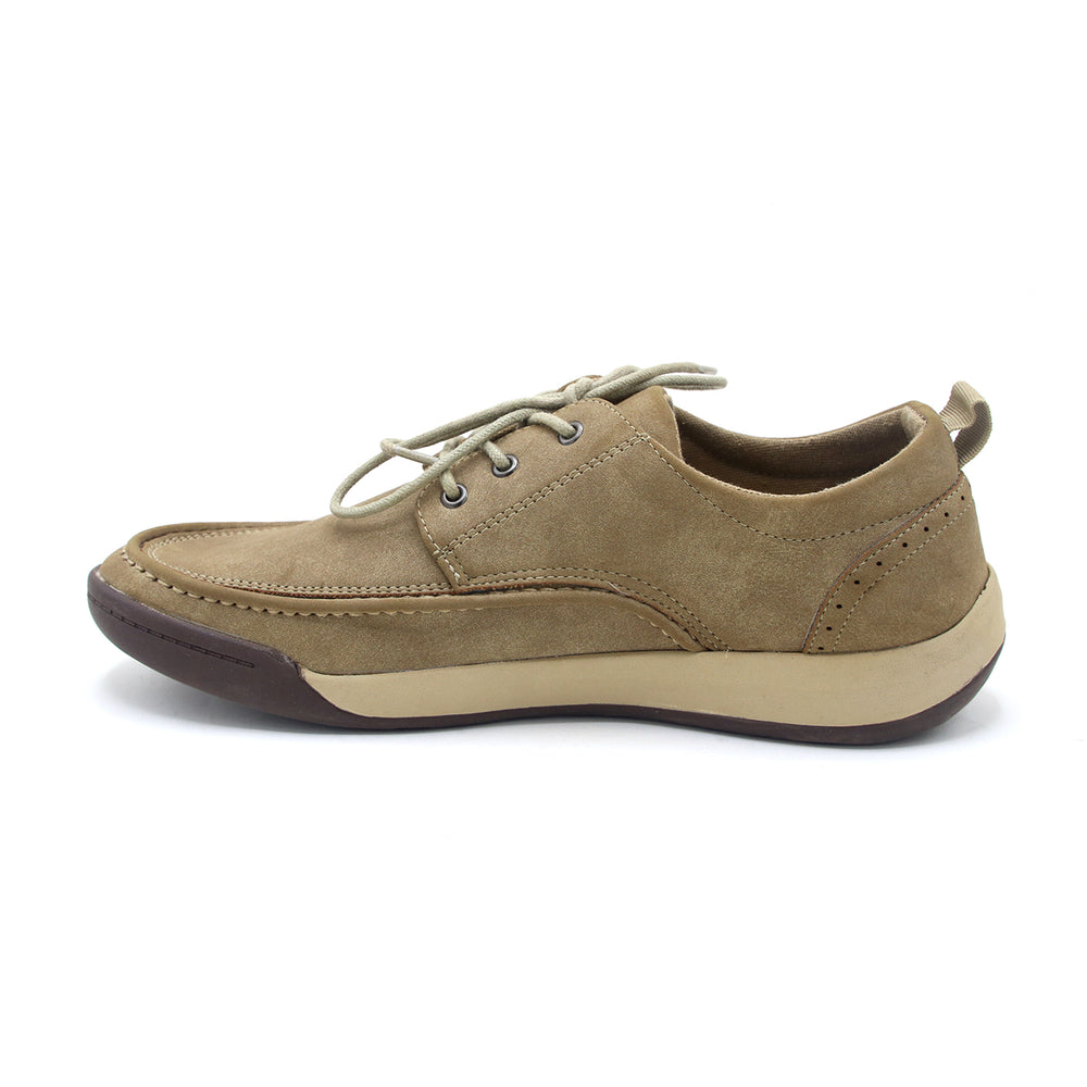 Eminent Square Toe - Lace-Ups -Comfort Insole Causal Shoes - Beige, Men's Casual Shoes, Eminent, Chase Value