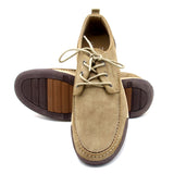 Eminent Square Toe - Lace-Ups -Comfort Insole Causal Shoes - Beige, Men's Casual Shoes, Eminent, Chase Value