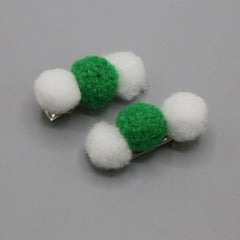 Girls Azadi Hair Clip 2 Pcs - Green