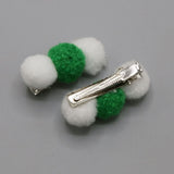 Girls Azadi Hair Clip 2 Pcs - Green, Girls Hair Accessories, Chase Value, Chase Value