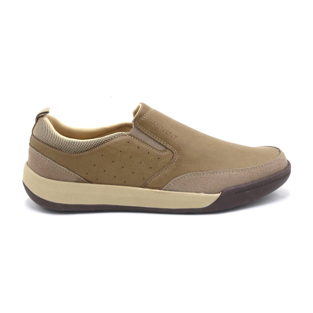 Eminent Round Toe - Slip-On Casual Shoes - Beige, Men's Casual Shoes, Eminent, Chase Value