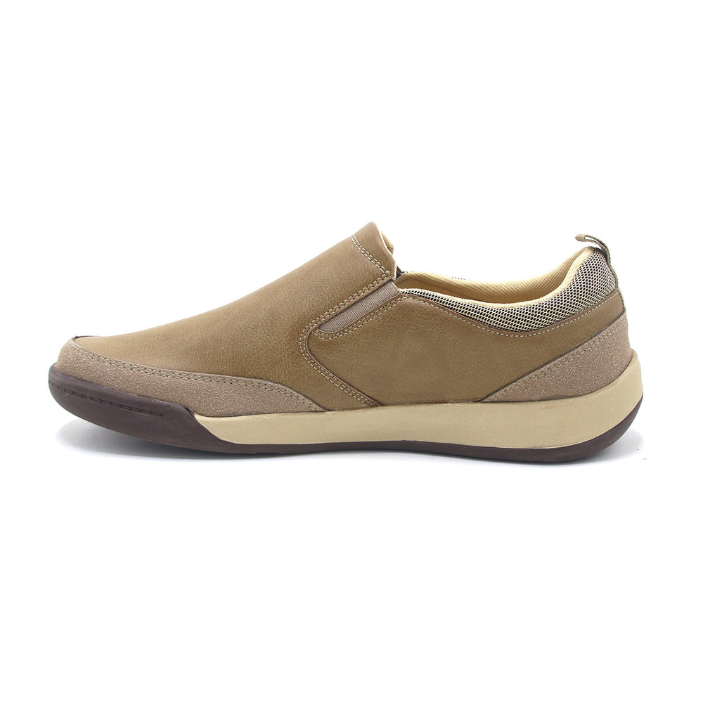 Eminent Round Toe - Slip-On Casual Shoes - Beige, Men's Casual Shoes, Eminent, Chase Value