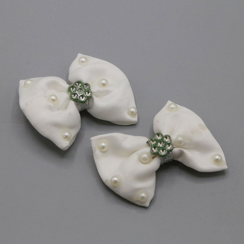 Girls Azadi Hair Clip 2 Pcs - White