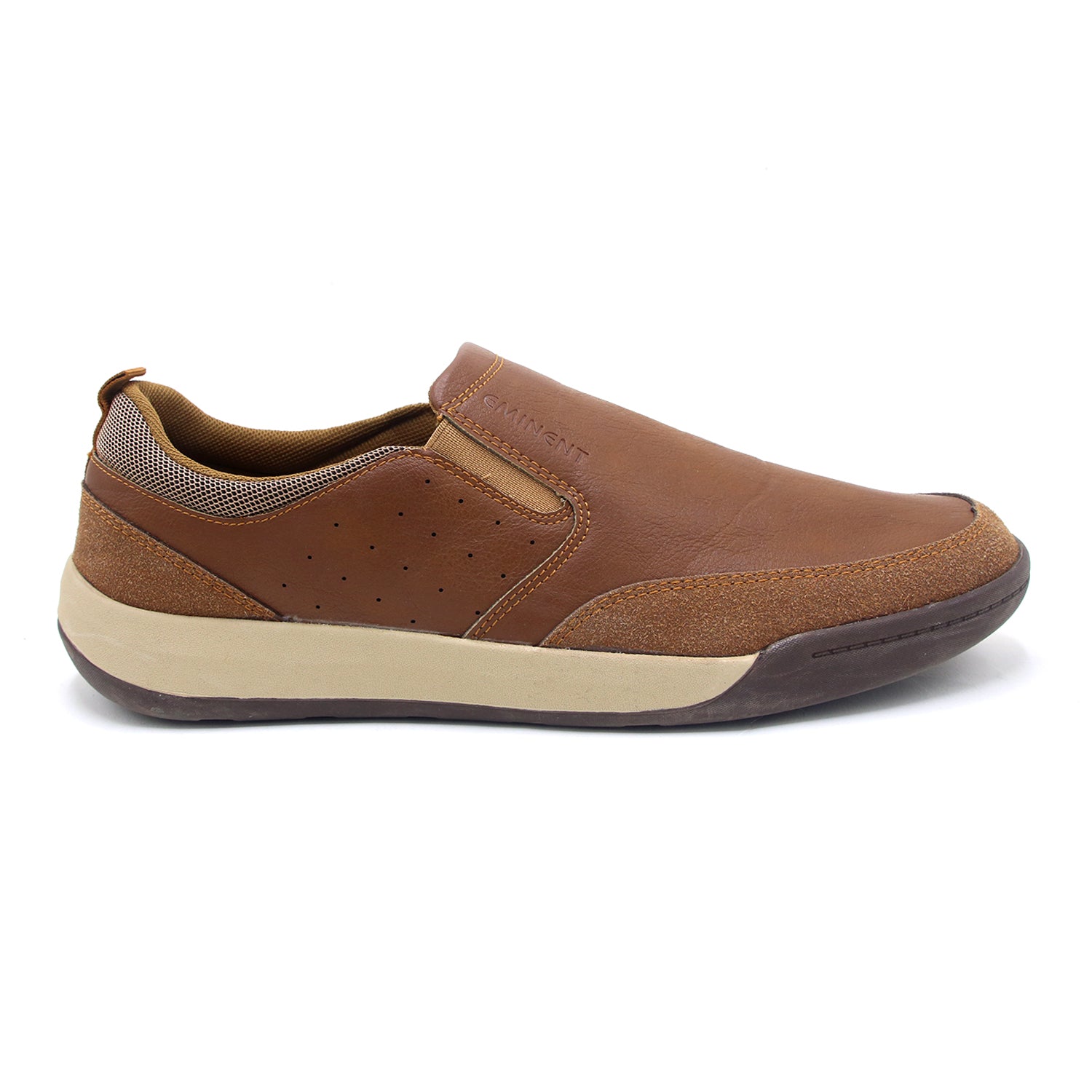 Eminent Round Toe - Slip-On Casual Shoes - Brown, Men's Casual Shoes, Eminent, Chase Value