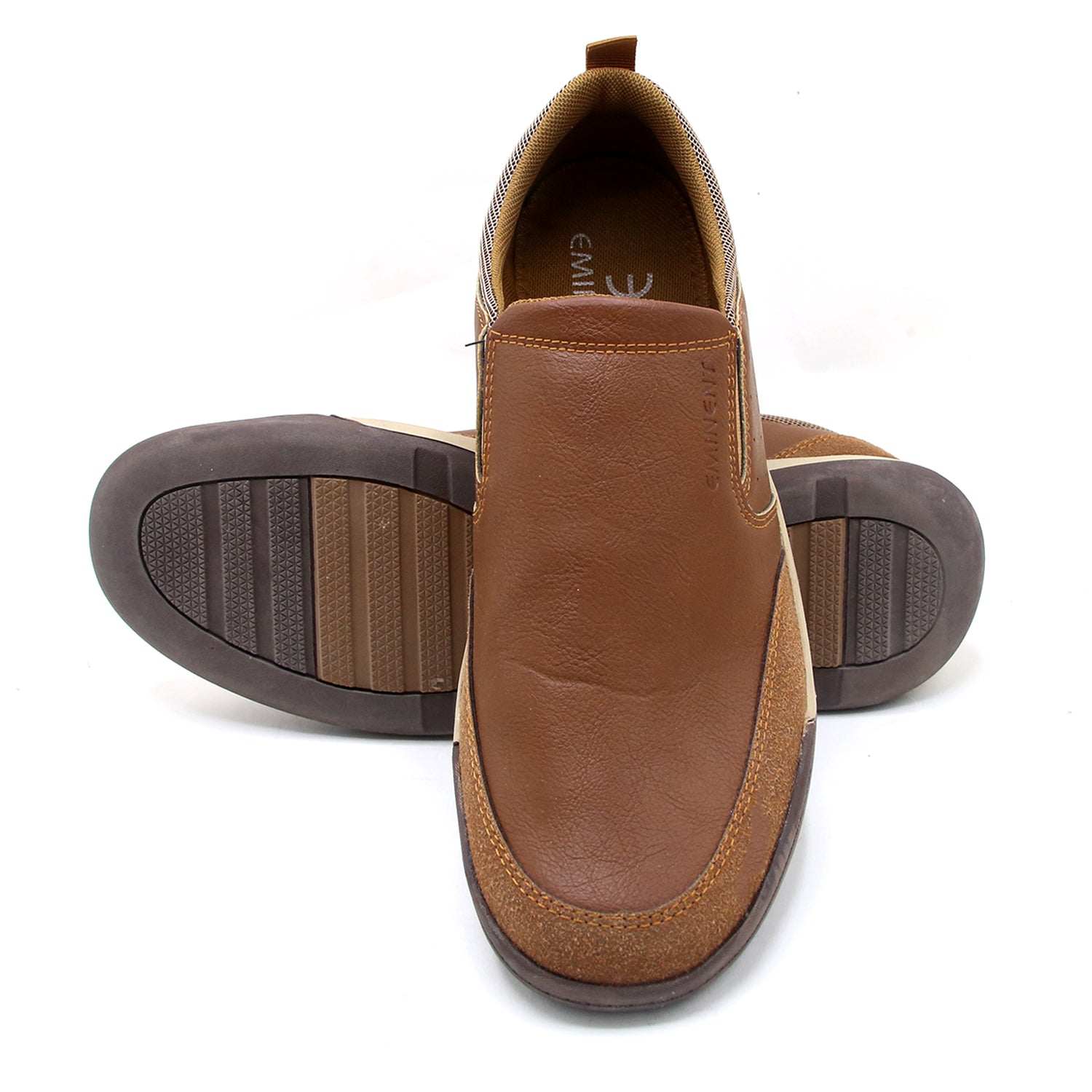 Eminent Round Toe - Slip-On Casual Shoes - Brown, Men's Casual Shoes, Eminent, Chase Value