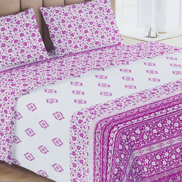Printed Double Bed Sheet - AA13, Double Size Bed Sheet, Chase Value, Chase Value