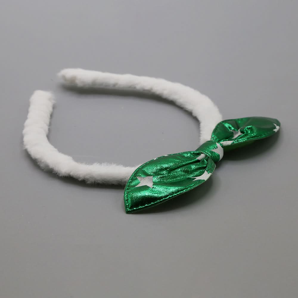 Girls Azadi Hair Band - Green & White, Girls Hair Accessories, Chase Value, Chase Value