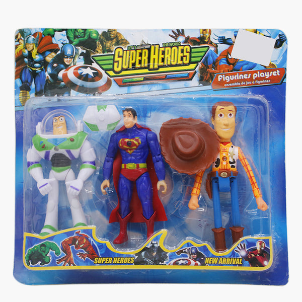 Super Heros Figure - 3 Pack Set