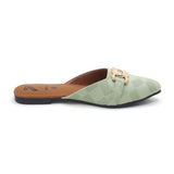 Women's Backless Pump - Green, Women Backless Pumps, Chase Value, Chase Value
