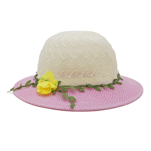 Girls Hat - Baby Pink