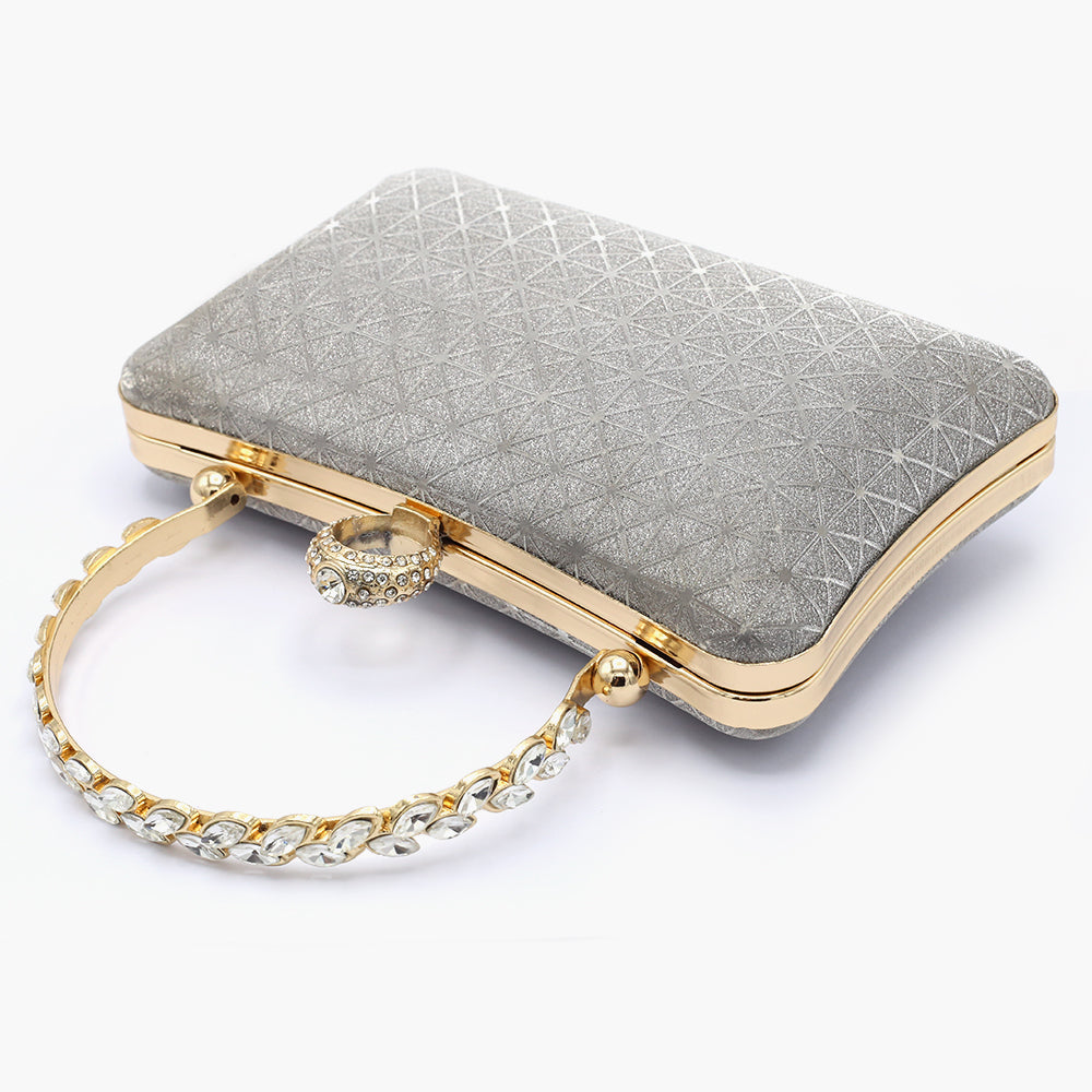 Bridal Clutch - Grey, Women Clutches, Chase Value, Chase Value