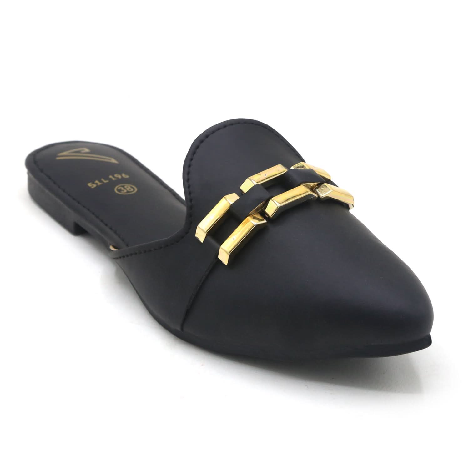 Valuable Women's Backless Pump - Black, Women Backless Pumps, Chase Value, Chase Value