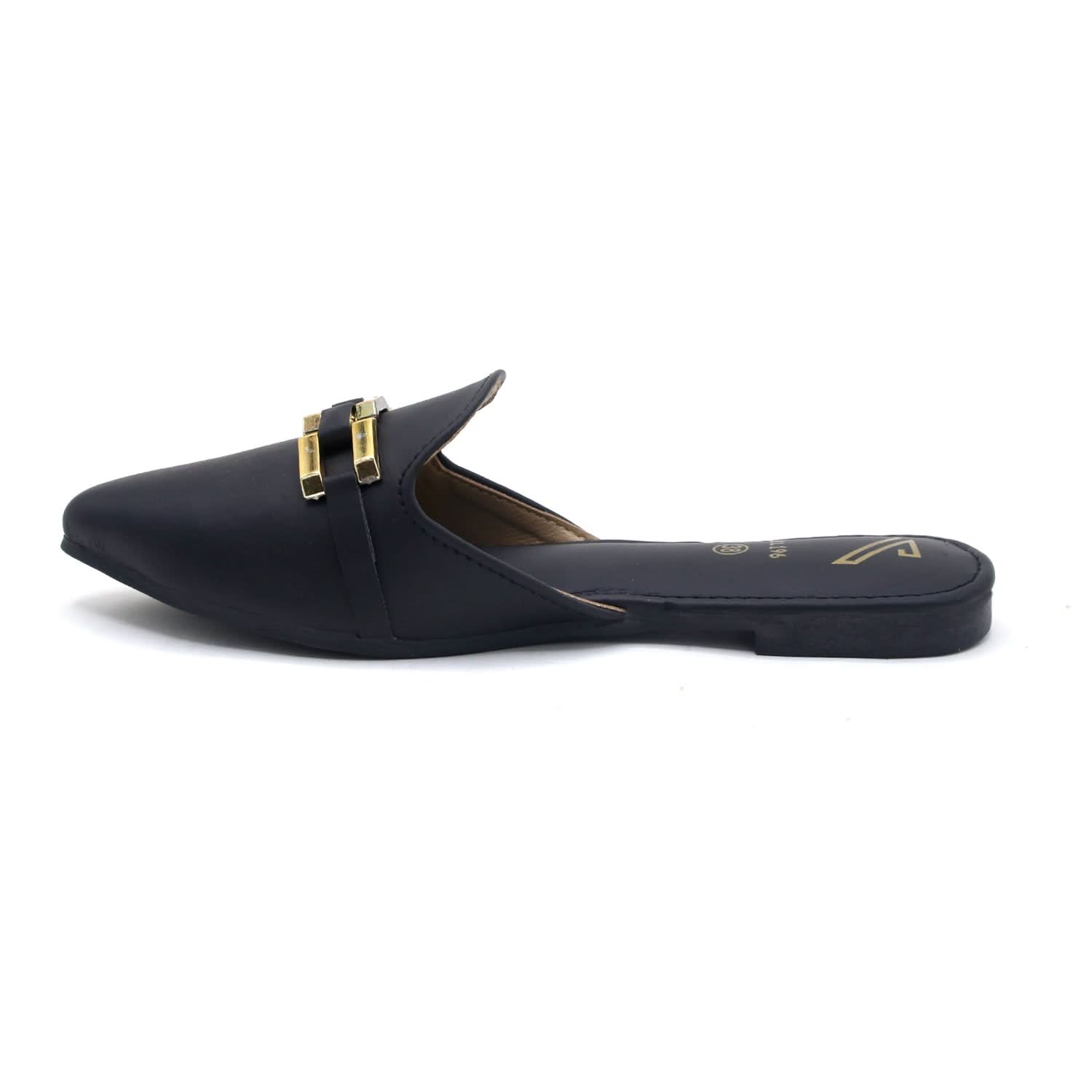 Valuable Women's Backless Pump - Black, Women Backless Pumps, Chase Value, Chase Value