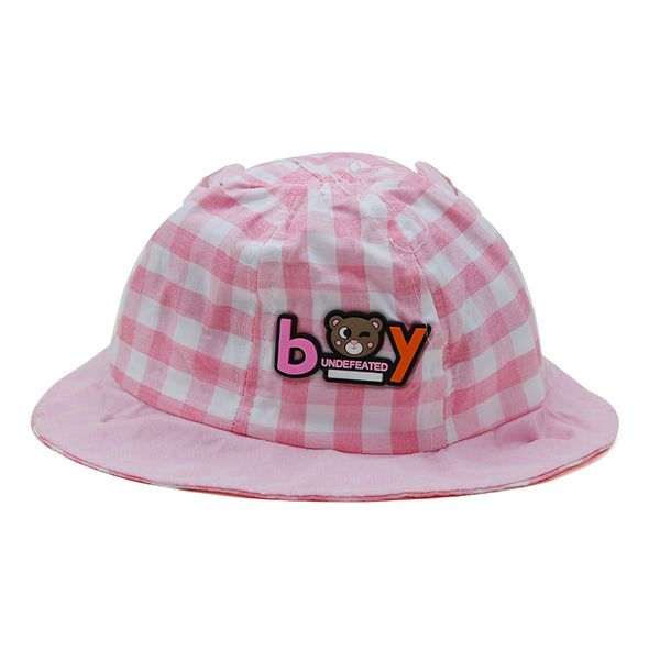 Girls Floppy Cap - Baby Pink