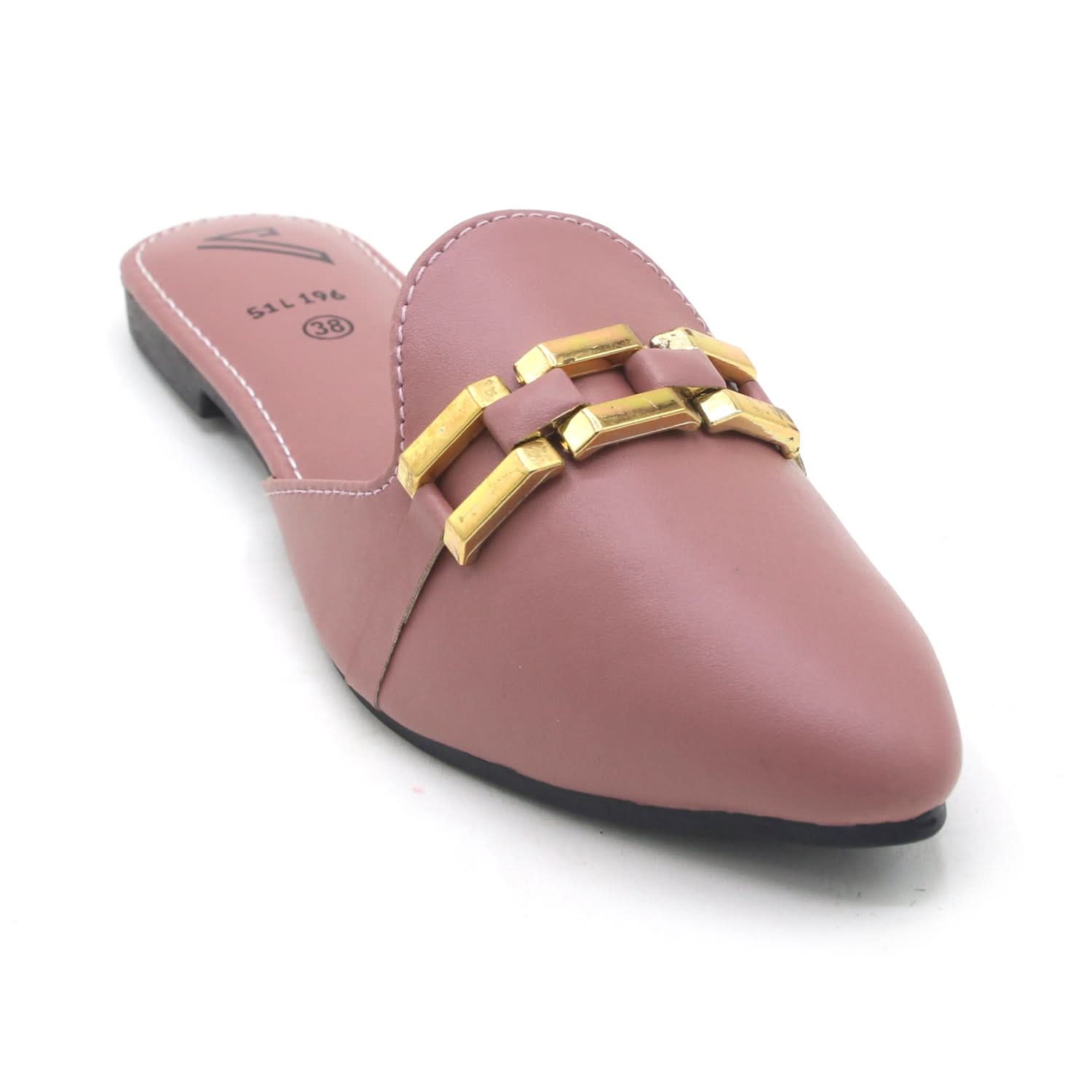 Valuable Women's Backless Pump - Peach, Women Backless Pumps, Chase Value, Chase Value