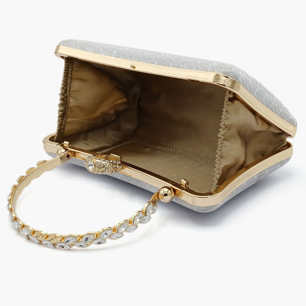 Bridal Clutch - Silver, Women Clutches, Chase Value, Chase Value