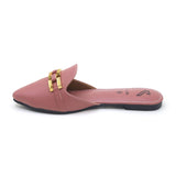 Valuable Women's Backless Pump - Peach, Women Backless Pumps, Chase Value, Chase Value