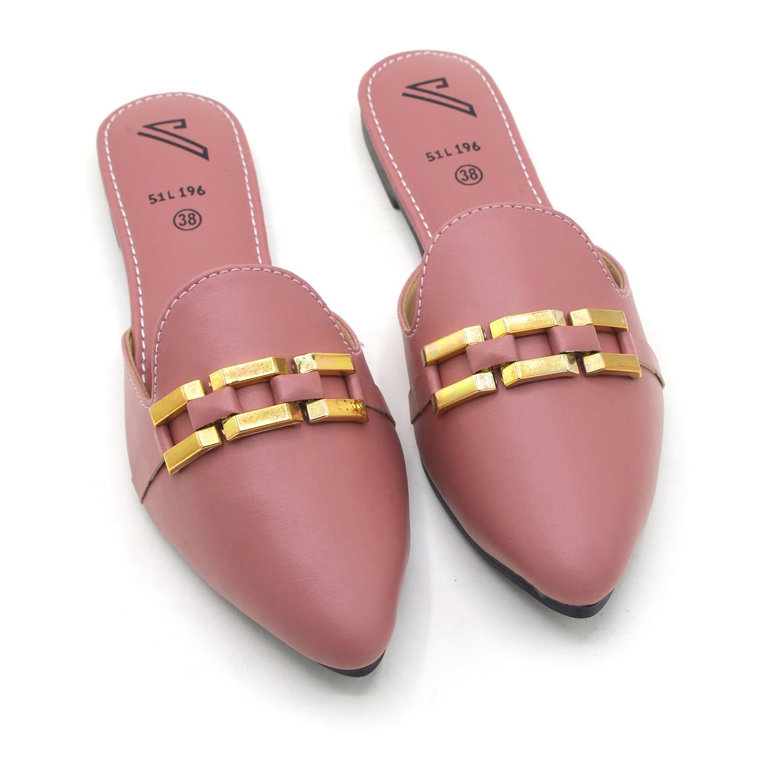 Valuable Women's Backless Pump - Peach, Women Backless Pumps, Chase Value, Chase Value
