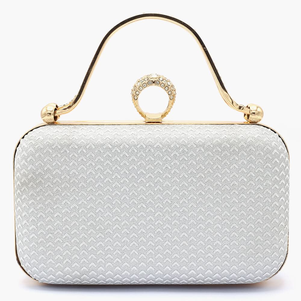 Bridal Clutch - Silver, Women Clutches, Chase Value, Chase Value