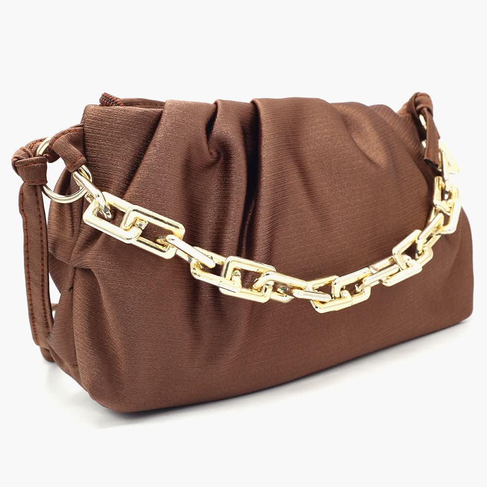 Women's Shoulder Bag - Dark Brown, Women Bags, Chase Value, Chase Value