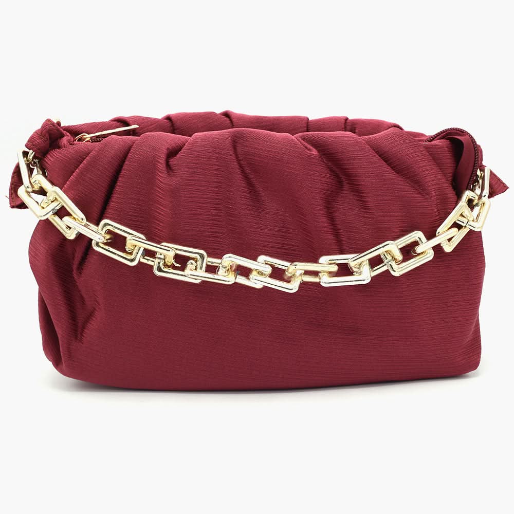 Women's Shoulder Bag - Maroon, Women Bags, Chase Value, Chase Value