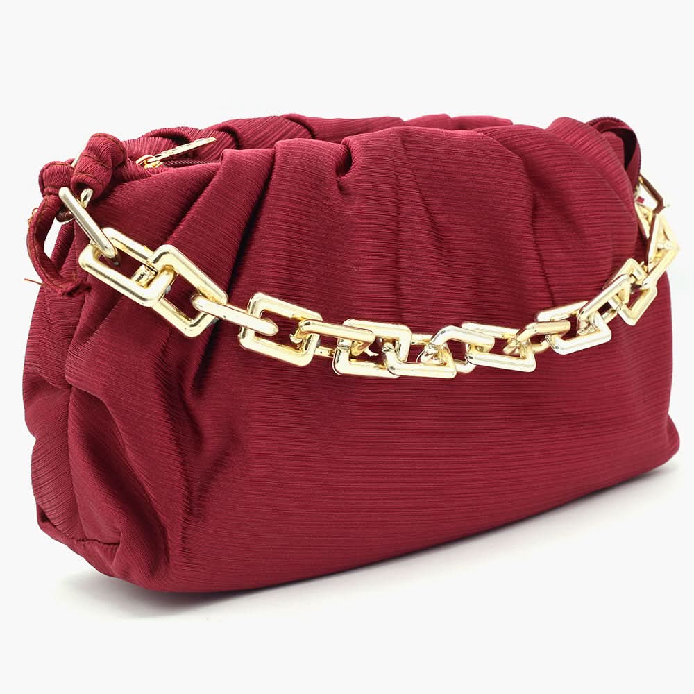 Women's Shoulder Bag - Maroon, Women Bags, Chase Value, Chase Value