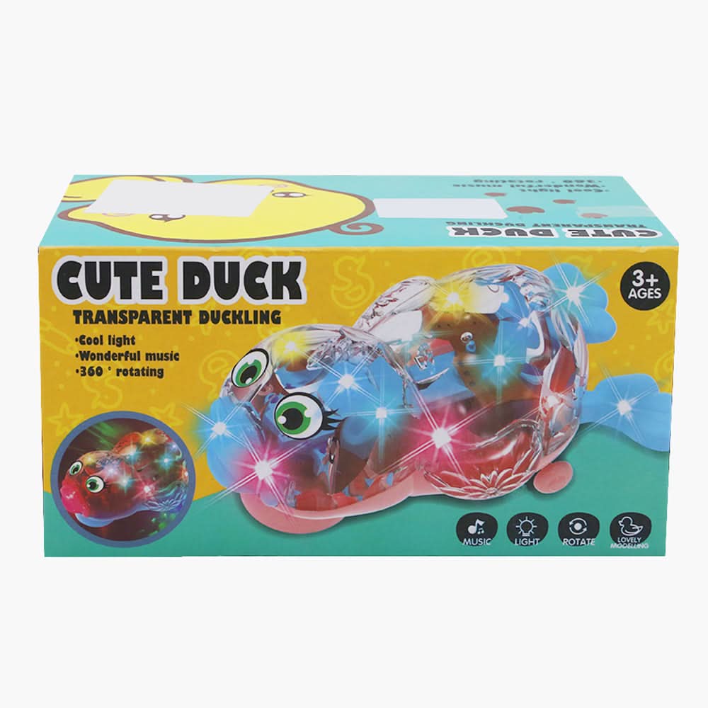 Duck Toy With Light and Music - Blue, Battery Operated Toys, Chase Value, Chase Value