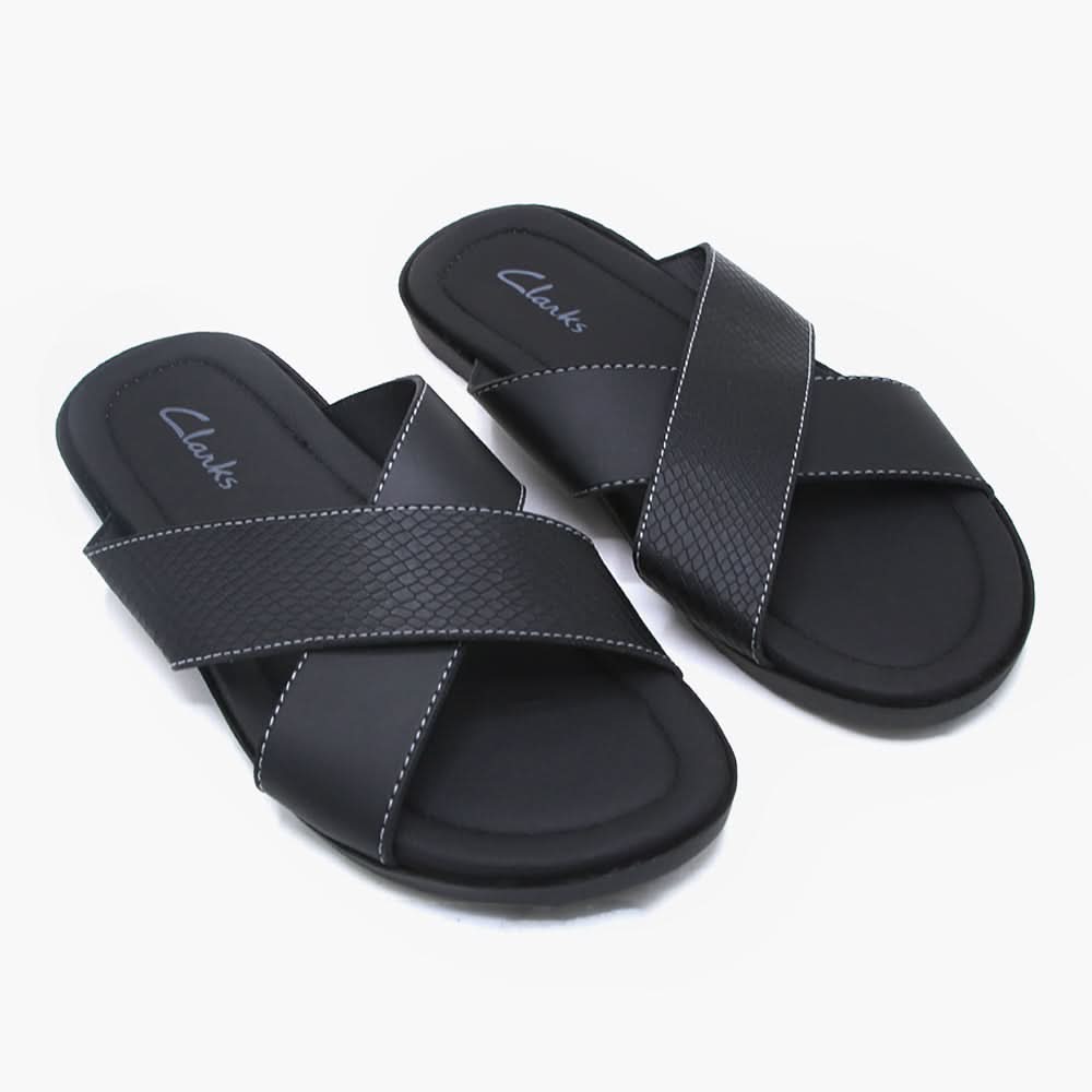 Men's Slipper - Black, Men's Slippers, Chase Value, Chase Value