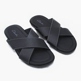 Men's Slipper - Black, Men's Slippers, Chase Value, Chase Value