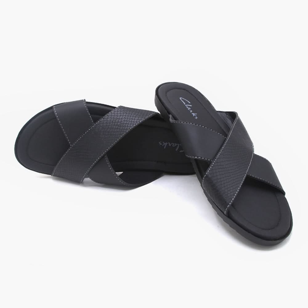 Men's Slipper - Black, Men's Slippers, Chase Value, Chase Value