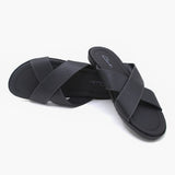 Men's Slipper - Black, Men's Slippers, Chase Value, Chase Value