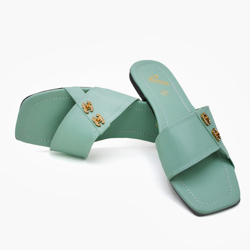 Women's Slipper - Green, Women Slippers, Chase Value, Chase Value