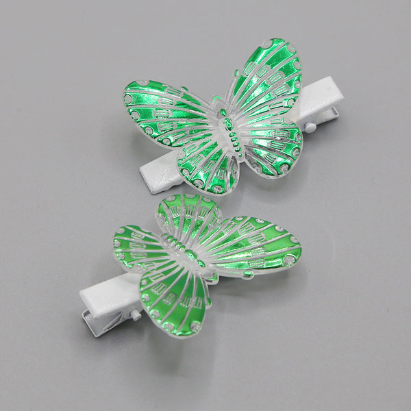 Independence Day Hair Pins - Green & White