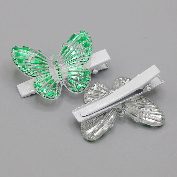 Independence Day Hair Pins - Green & White