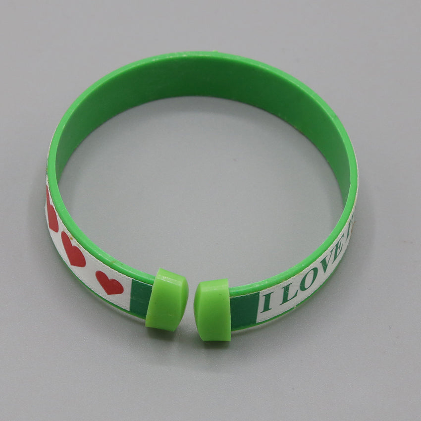 Independence Day Girls Hand Band - Green & White