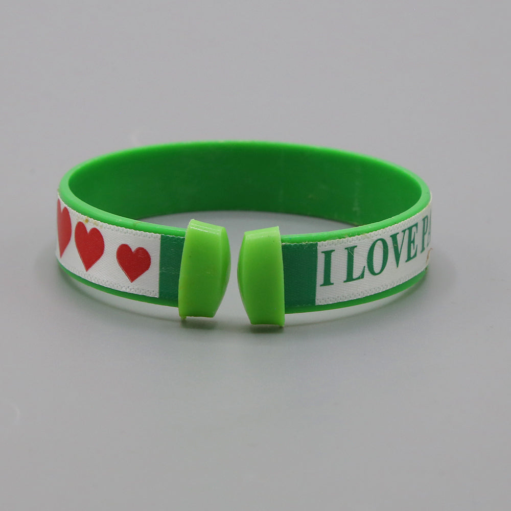 Independence Day Girls Hand Band - Green & White, Girls Bangles & Bracelet, Chase Value, Chase Value