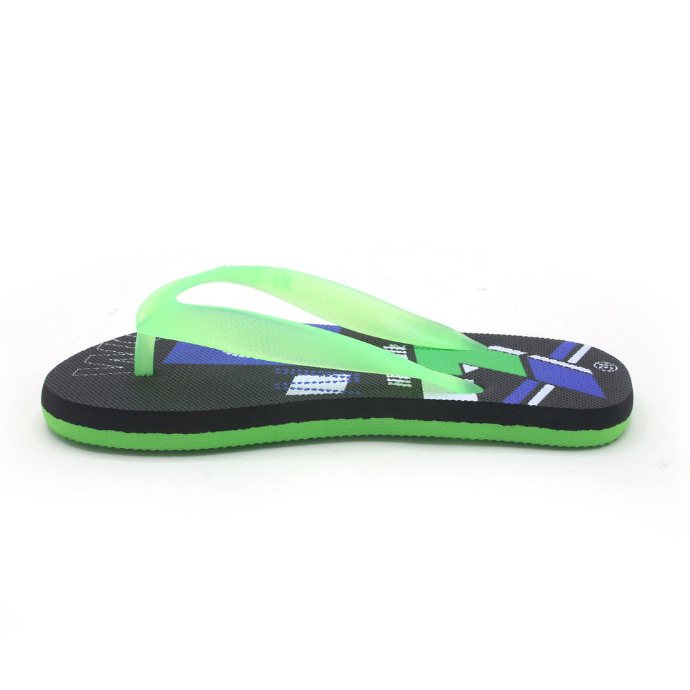 Boys Flip Flop Slipper - Green, Boys Slippers, Chase Value, Chase Value
