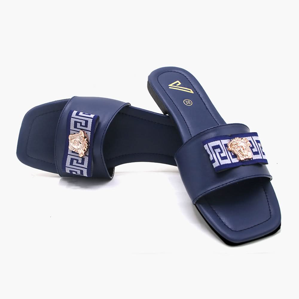 Women's Slipper - Navy Blue, Women Slippers, Chase Value, Chase Value