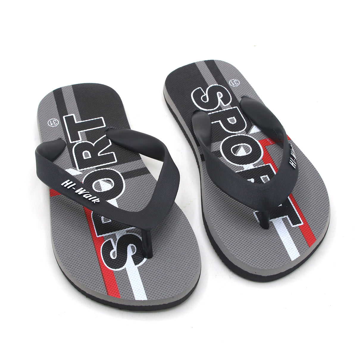 Boys Flip Flop Slipper - Grey, Boys Slippers, Chase Value, Chase Value